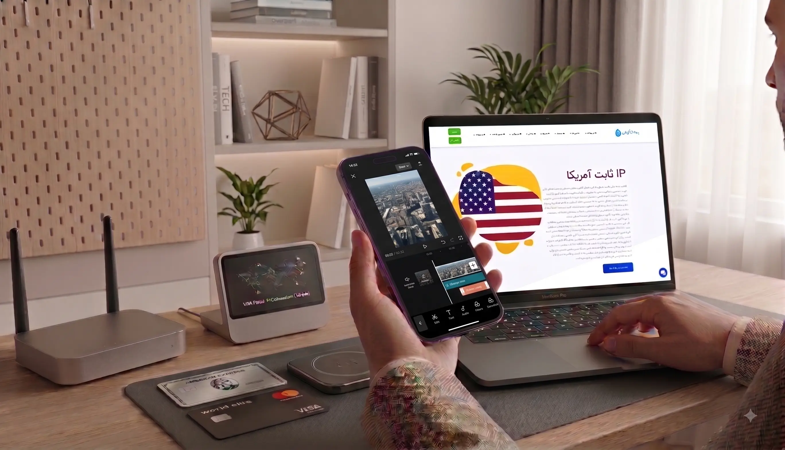 خرید IP ثابت آمریکا برای رفع تحریم کپ کات CapCut پرداز IT